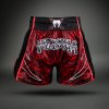Muay Thai Shorts Venum Wolf Atak - Black/Red (Size XS)