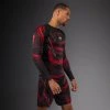 Rashguard Venum Matupa - Long Sleeve - Black/Red/Silver (Size S)