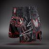 Muay Thai Shorts Venum Matupa - Black/Red/Silver (Size S)