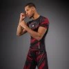 Rashguard Venum Matupa - Short Sleeve - Black/Red/Silver (Size M)