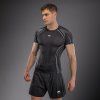 Short Sleeve Rashguard Venum Stealth - Black/White (Size S)
