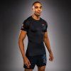 Short Sleeves Rashguard Venum Thunder Dragon - Black/Grey/Copper (Size S)