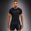 Short Sleeves Rashguard Venum Thunder Dragon - Black/Grey/Copper (Size S)