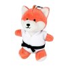kampfsport schluessel anhaenger plueschtier fuchs martial arts soft toy keychain