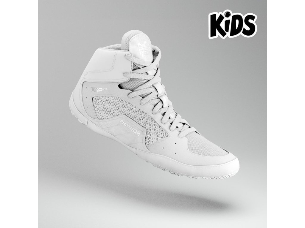 Dětské PHANTOM Zápasnické boty TACTIC - bílé - PHSHOE3102_DTS (velikosti 35)