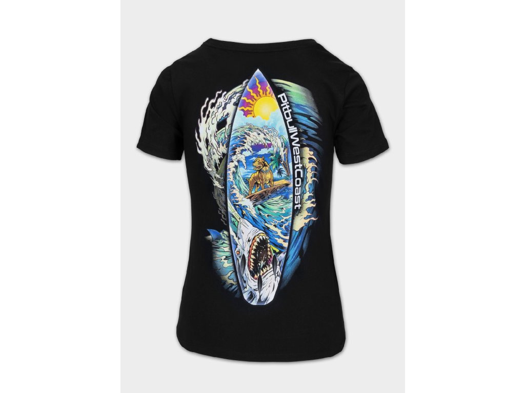 PitBull West Coast Dámské triko CAMINO- černé - PWC_DTCAMINO_BLK (velikosti S)