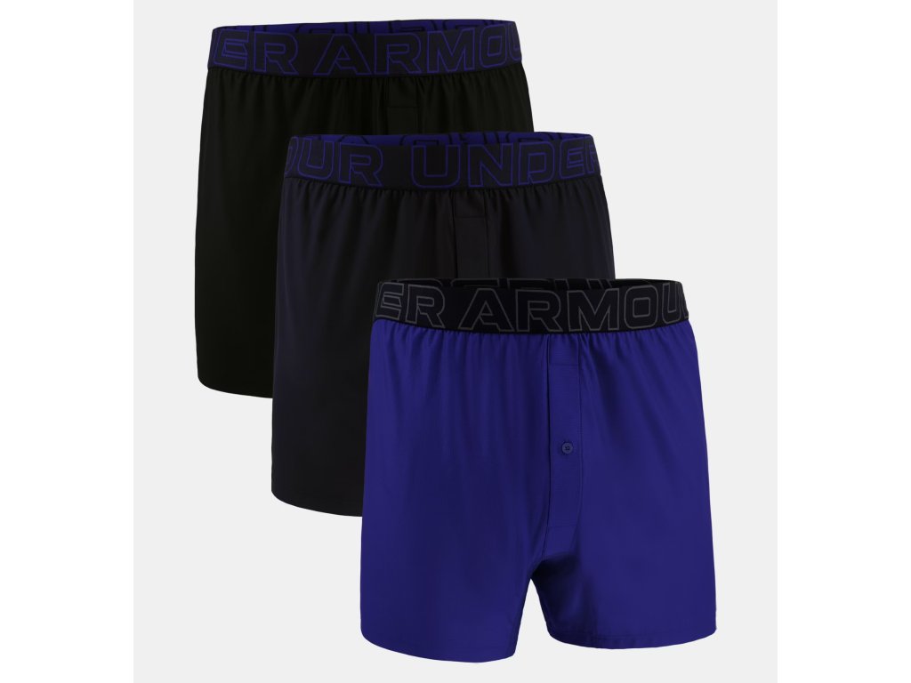 Boxerské Trenýrky UNDER ARMOUR M UA Performance Tech Mesh (3 kusy) - modré - 1390498-400 (velikosti L)