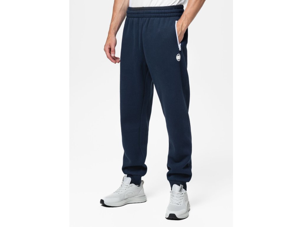 Tepláky PitBull West Coast HATTON  - tmavě modré - PWC_PTHATTON_DBLUE (velikosti L)