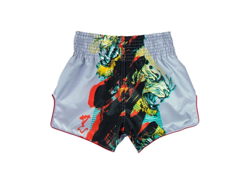 Thai šortky Fairtex BS1909 Satoru Collection - Grey - BS1909Grey