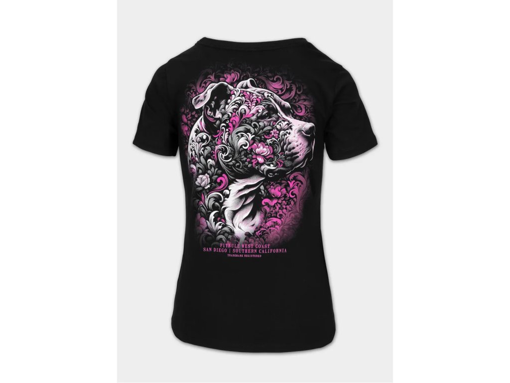 PitBull West Coast Dámské triko TATTO - černé - PWC_TATTO_BLK