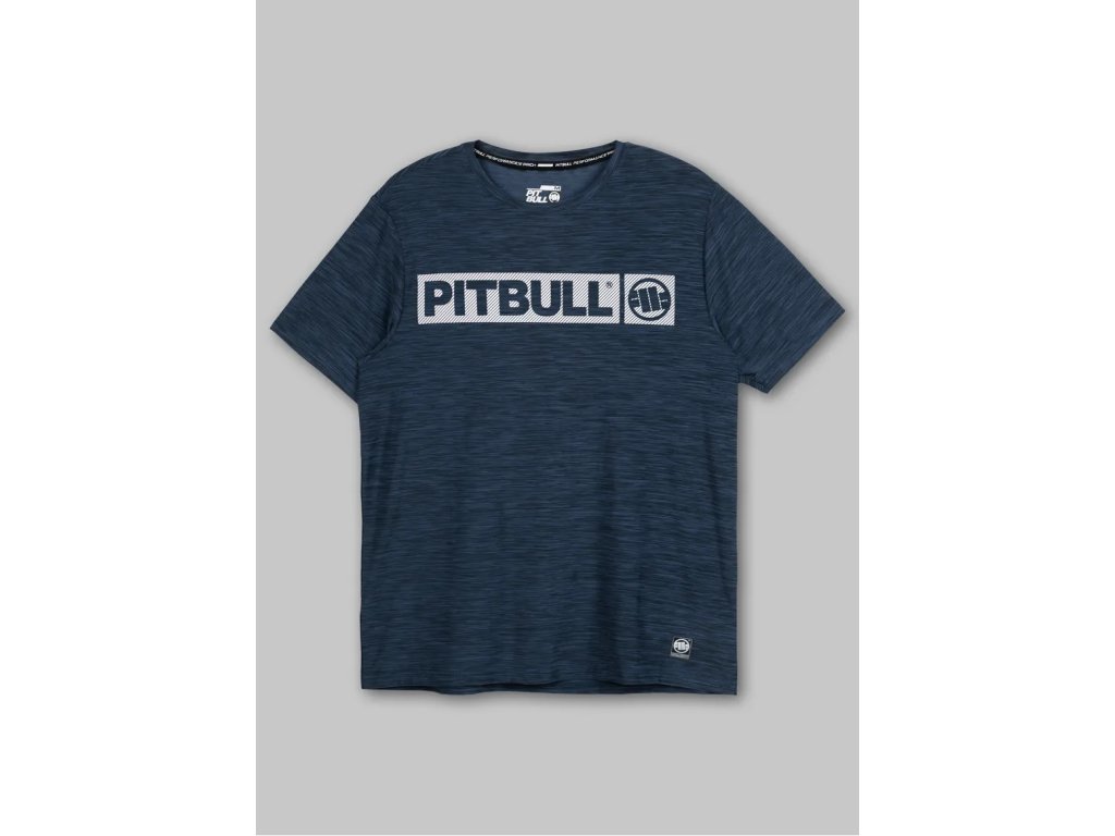 PitBull West Coast Funkční Triko Casual Sport Hilltop - modré - PWC_PFTCSPORTHIL_BLUE