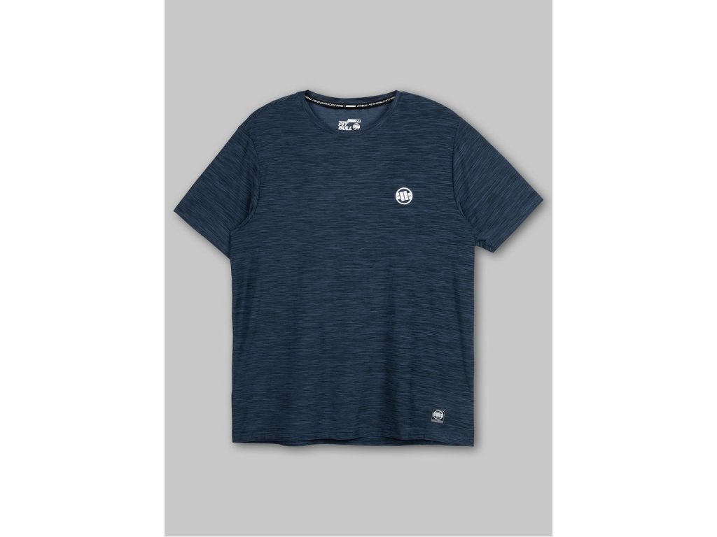 PitBull West Coast Funkční Triko Casual Sport Small Logo  - modré - PWC_PFTCSPORTSMLOGO_BLUE