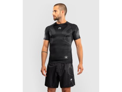 Rashguard VENUM Nexus Kr. rukáv - černo/stříbrný - VENUM-05716-128
