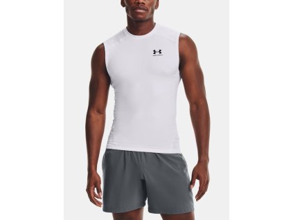 Under Armour Pánské Kompresní tílko HG Armour Comp - bílé - 1361522-100 (velikosti L)