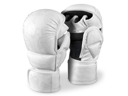 PHANTOM Sparring rukavice muay thai - bílé - PHMMAG3477 (velikosti S/M)