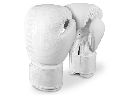 PHANTOM Boxerské rukavice Muay Thai - bílé - PHBG3444 (velikosti 10 oz)