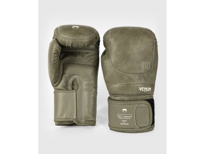 Boxerské rukavice VENUM Impact Evo Scales - army zelené - VENUM-05802-015 (velikosti 10 oz)
