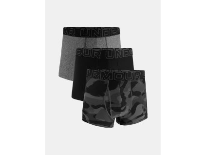 Boxerské Trenýrky UNDER ARMOUR M UA Perf Cotton (3 kusy) - černé - 1383883-001 (velikosti L)