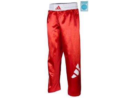 Kickbox Kalhoty ADIDAS adiKBUN100T - červeno/bílé - 705376150_RED (velikosti 120cm)