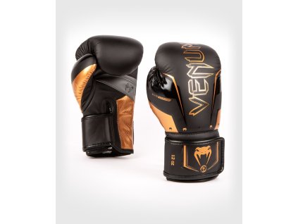 Boxerské rukavice VENUM ELITE Evo - černo/zlaté - VENUM-04260-137 (velikosti 10 oz)