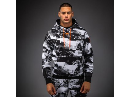 Pánská Mikina UFC Zenith by Venum Authentic Fight Week - bílo/černá - VNMUFC-00428-108 (velikosti XL)