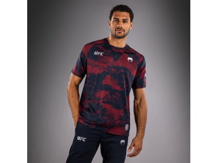 Funkční triko VENUM UFC Zenith by Venum Authentic Fight Week Performance - červeno/černé - VNMUFC-00432-455 (velikosti L)
