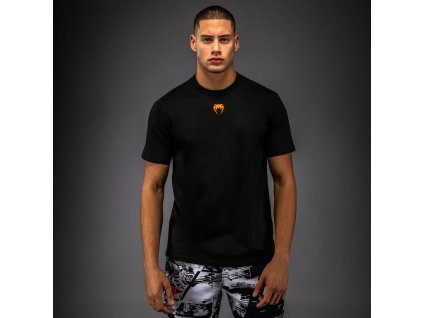 Pánské triko VENUM UFC Zenith by Venum Authentic Fight Week - černo/oranžové - VNMUFC-00458-112 (velikosti L)