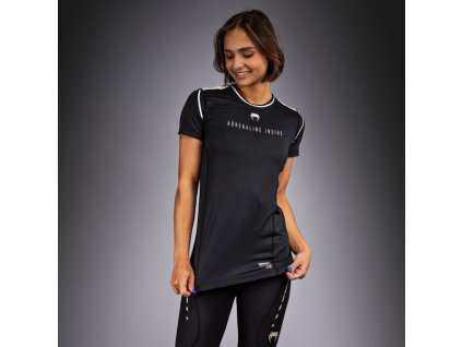 Dámské tričko VENUM Adrenaline Dry-Tech - černo/stříbrné - VENUM-05183-108