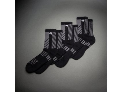 VENUM Ponožky Vecto 3 pack - černo/šedé - VENUM-05988-109