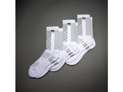 VENUM Ponožky Vecto 3 pack - bílo/šedé - VENUM-05988-408
