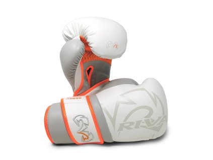 Boxerské rukavice RIVAL RS80V Impulse - White/Orange - RS80V_WHTORN (velikosti 12 oz)