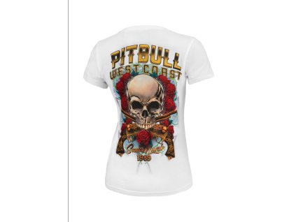 PitBull West Coast Dámské triko Santa Muerte - bílé - PWC_SMUERTE_WHT