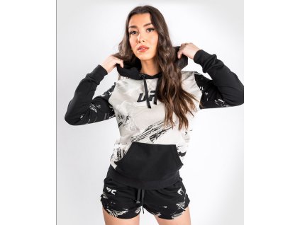 Dámská mikina VENUM UFC Authentic Fight Week 2.0 - bílo/černá - VNMUFC-00125-040