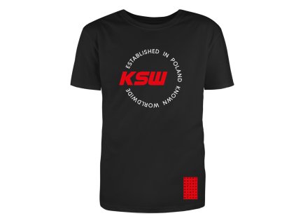 Pánské tričko KSW CAGE - černé - TS_KSW CAGE_BLK