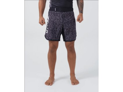 Pánské MMA šortky Kingz Night Camo - černé - KZS12_CAMO