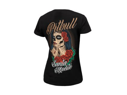 PitBull West Coast Dámské triko Santa Muerte - černé - PWC_SMUERTE_NEWBLK