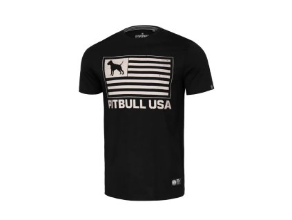 PitBull West Coast Triko USA - černé - PWC_USA_BLK
