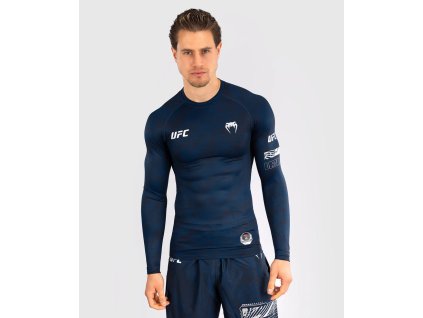 Rashguard VENUM UFC Fusion by Venum Fight Week Dl. rukáv - oceanic modrý - VNMUFC-00301-004