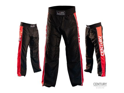 Kickbox kalhoty CENTURY C-GEAR Determination s certifikací WAKO - černo/červené - 038021-019
