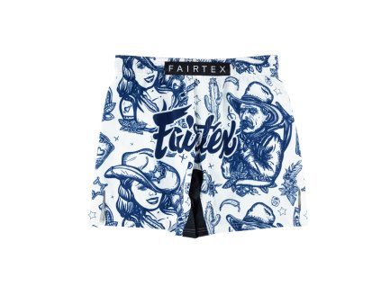 Pánské MMA šortky FAIRTEX Saloon - bílé - AB24WHT