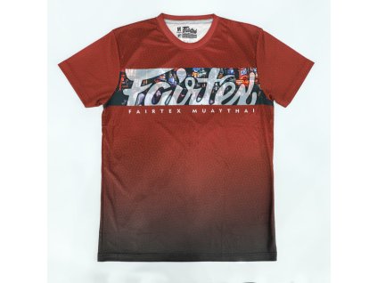 Funkční Tričko Fairtex TST217 - červené - TST217RED
