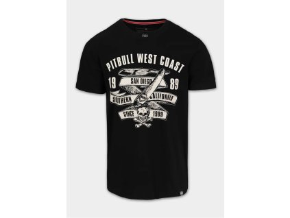 PitBull West Coast Triko OLDSCHOOL RAZOR - černé - PWC_PTOLDRAZOR_BLK