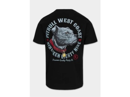 PitBull West Coast Triko STRENGTH & RESPECT - černé - PWC_PTSTRCHRESP_BLK