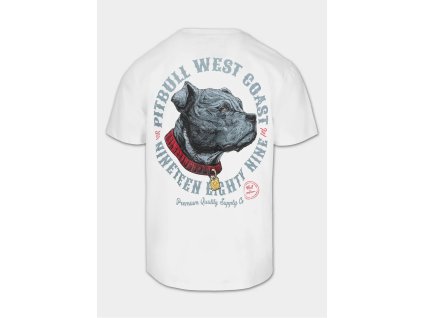 PitBull West Coast Triko STRENGTH & RESPECT - bílé - PWC_PTSTRCHRESP_WHT