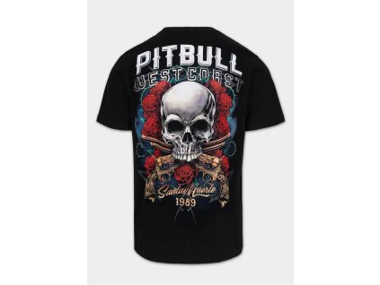 PitBull West Coast Triko SANTA MUERTE - černé - PWC_PTSANTAMUERTE_BLK