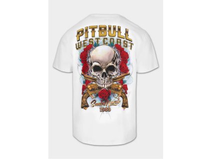 PitBull West Coast Triko SANTA MUERTE - bílé - PWC_PTSANTAMUERTE_WHT