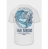 PitBull West Coast Triko SKULL SURF - bílé - PWC_SKULLSURF_WHT (velikosti M)