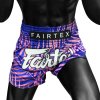 Thai šortky Fairtex BS1944 Enchanted Jungle - BS1944PURP (velikosti L)