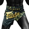 Thai šortky Fairtex BS1931 Heart of Gold - BS1931BLK (velikosti L)
