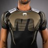 Rashguard VENUM Adrenaline Kr. rukáv - černo/sand - VENUM-05176-129